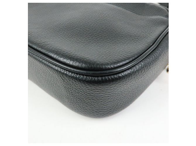 Borsa a tracolla in pelle con logo COACH Nera - vista 14