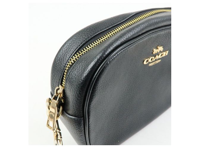 Borsa a tracolla in pelle con logo COACH Nera - vista 15