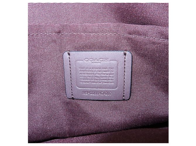 Borsa a tracolla in pelle con logo COACH Nera - vista 24