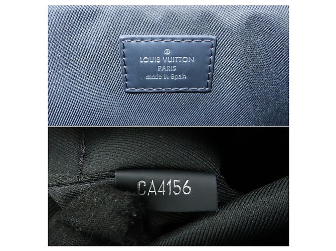 Borsa a tracolla Louis Vuitton Damier Graphite District PM NM N41028 - vista 12