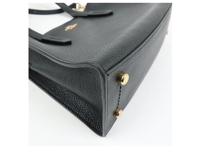 COACH Charlie Carryall 28 Borsa a Tracolla e a Mano 2Way in Pelle Nero - vista 11