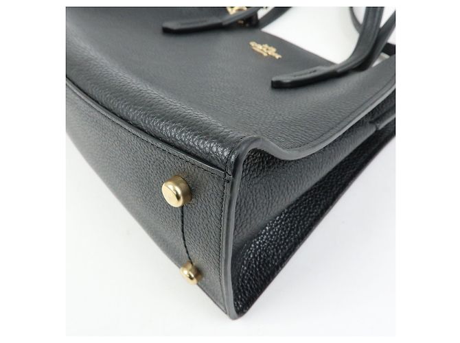 COACH Charlie Carryall 28 Borsa a Tracolla e a Mano 2Way in Pelle Nero - vista 12