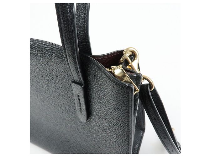 COACH Charlie Carryall 28 Borsa a Tracolla e a Mano 2Way in Pelle Nero - vista 18