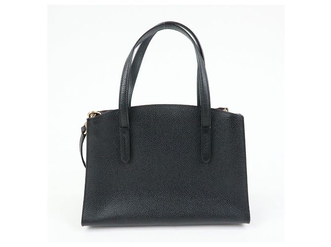 COACH Charlie Carryall 28 Borsa a Tracolla e a Mano 2Way in Pelle Nero - vista 2