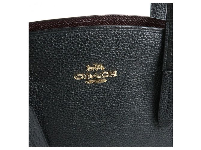 COACH Charlie Carryall 28 Borsa a Tracolla e a Mano 2Way in Pelle Nero - vista 20