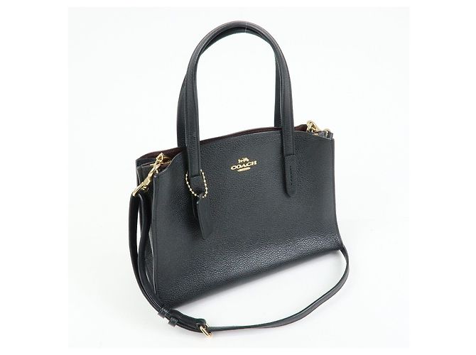 COACH Charlie Carryall 28 Borsa a Tracolla e a Mano 2Way in Pelle Nero - vista 4