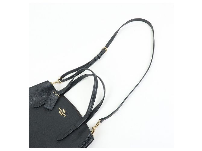 COACH Charlie Carryall 28 Borsa a Tracolla e a Mano 2Way in Pelle Nero - vista 6