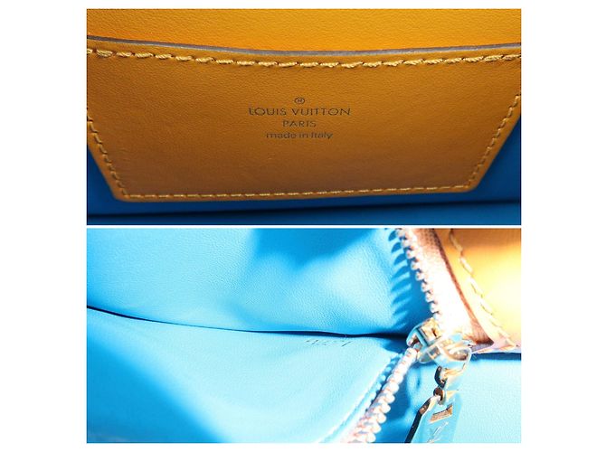 Borsa a tracolla Pont Neuf in pelle Louis Vuitton Orange M55946 - vista 12