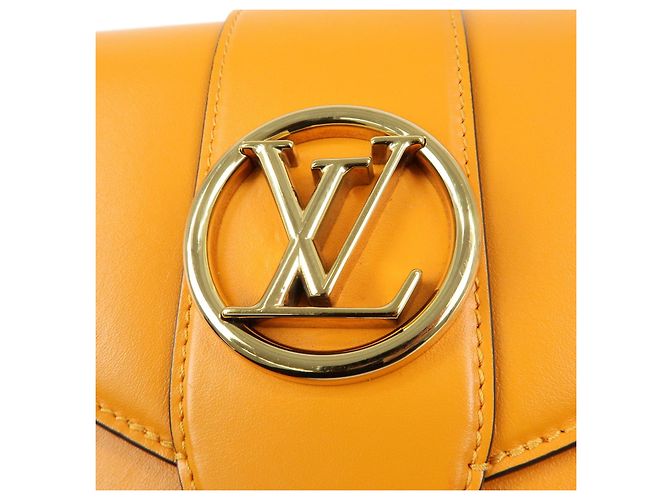 Borsa a tracolla Pont Neuf in pelle Louis Vuitton Orange M55946 - vista 7