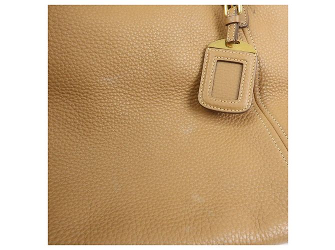 Borsa Tote e Borsa a Tracolla PRADA in pelle Vitello Daino Marrone BR4970 - vista 19