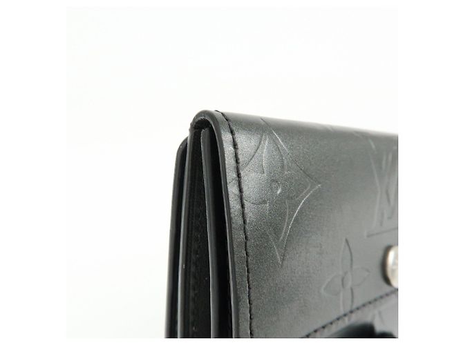 Louis Vuitton Monogram Matte Vernis Ludlow Coin Case Noir M65122 - vista 10