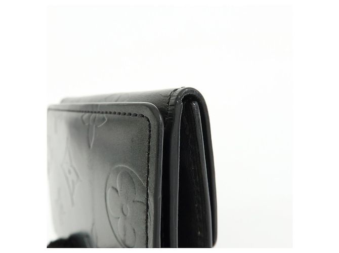 Louis Vuitton Monogram Matte Vernis Ludlow Coin Case Noir M65122 - vista 13