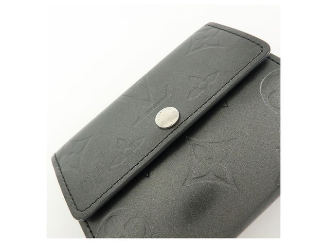 Louis Vuitton Monogram Matte Vernis Ludlow Coin Case Noir M65122 - vista 14