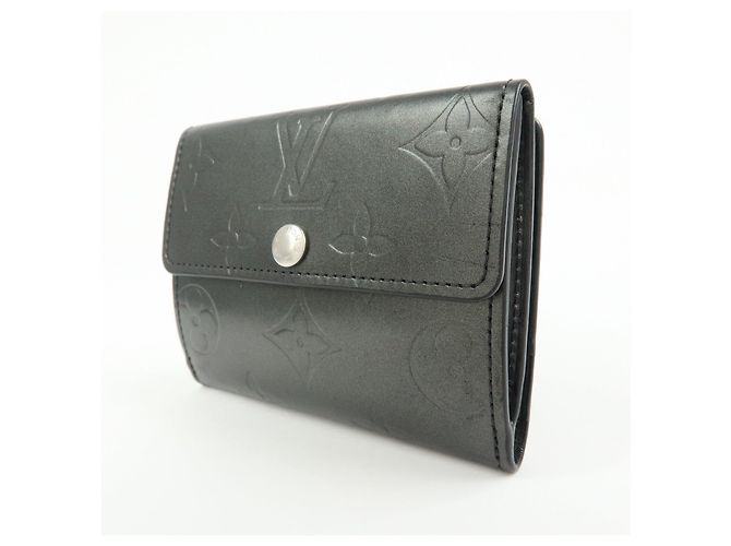 Louis Vuitton Monogram Matte Vernis Ludlow Coin Case Noir M65122 - vista 3