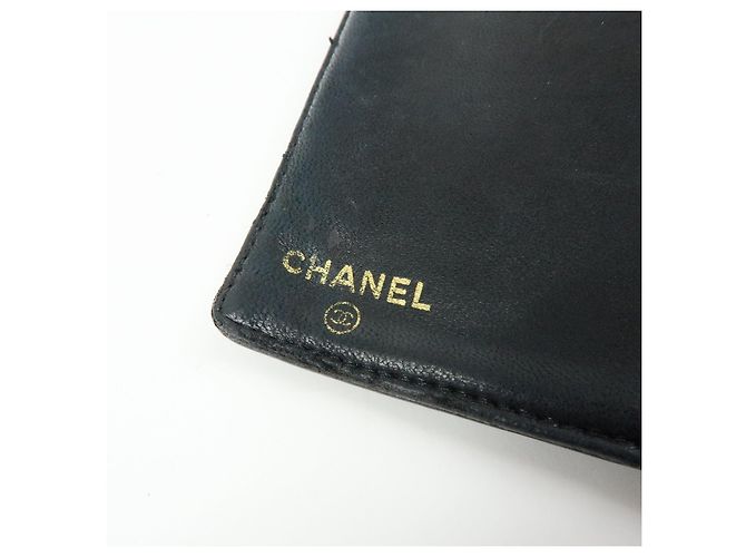 CHANEL COCO Mark Caviarskin Bi-Fold Long Wallet Schwarz A13498 - Ansicht 21