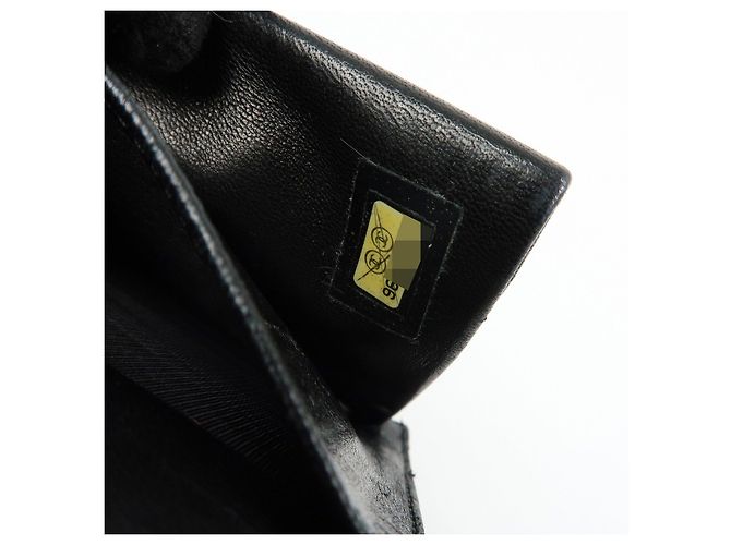 CHANEL COCO Mark Caviarskin Bi-Fold Long Wallet Schwarz A13498 - Ansicht 22