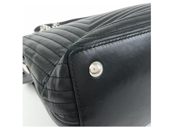FENDI Dotcom Borsa 2Way in pelle Borsa a mano Borsa a tracolla Nera 8BN299 - vista 12