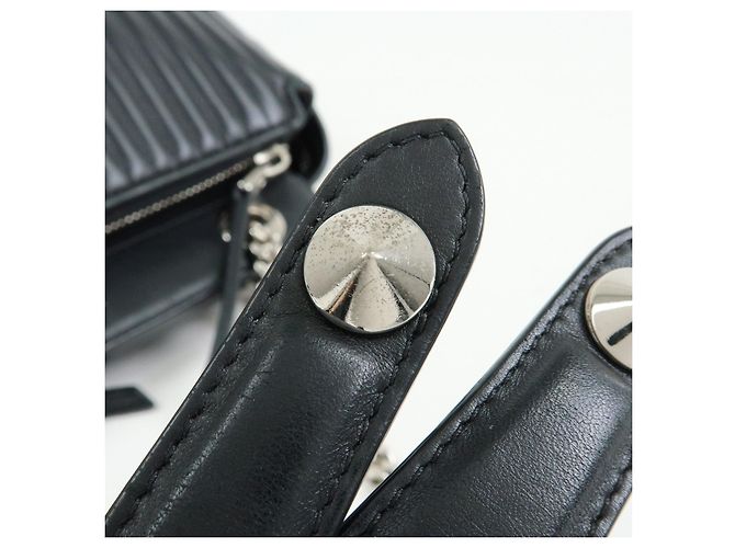 FENDI Dotcom Borsa 2Way in pelle Borsa a mano Borsa a tracolla Nera 8BN299 - vista 9