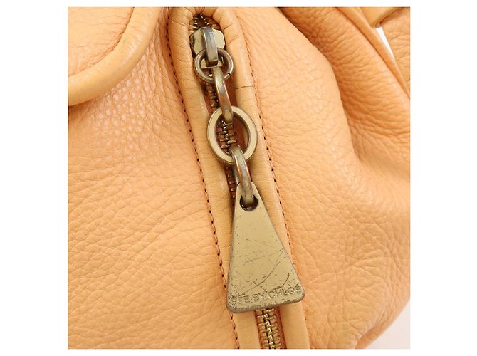 Chloé Chloe See by Chloe Borsa a tracolla in pelle Borsa a spalla Arancione Beige - vista 19