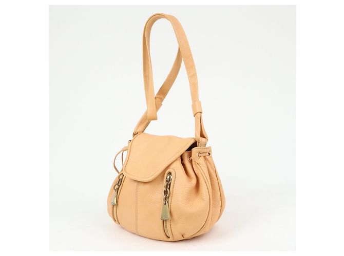 Chloé Chloe See by Chloe Borsa a tracolla in pelle Borsa a spalla Arancione Beige - vista 3