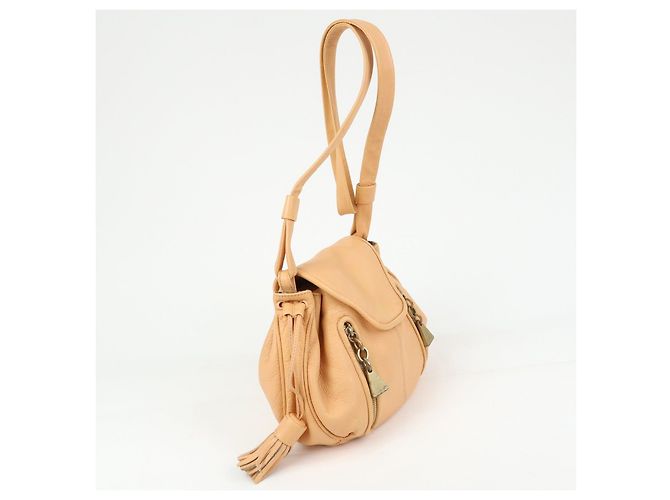 Chloé Chloe See by Chloe Borsa a tracolla in pelle Borsa a spalla Arancione Beige - vista 4