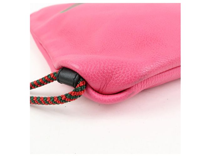GUCCI Borsa 2Way Zaino in pelle Interlocking G Sherry Rosa 494053 - vista 10