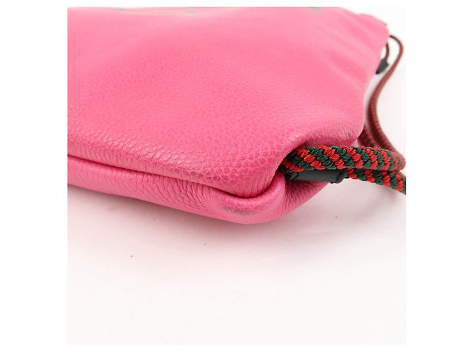 GUCCI Borsa 2Way Zaino in pelle Interlocking G Sherry Rosa 494053 - vista 11
