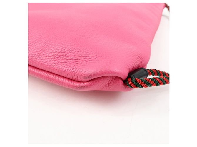 GUCCI Borsa 2Way Zaino in pelle Interlocking G Sherry Rosa 494053 - vista 13