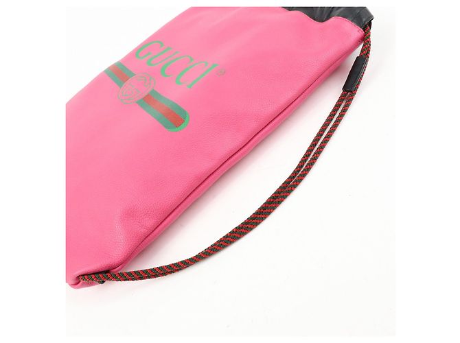 GUCCI Borsa 2Way Zaino in pelle Interlocking G Sherry Rosa 494053 - vista 15
