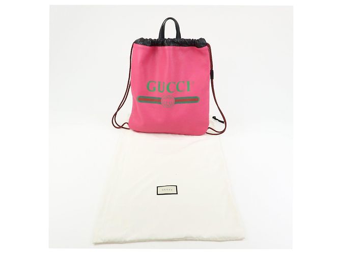 GUCCI Borsa 2Way Zaino in pelle Interlocking G Sherry Rosa 494053 - vista 24