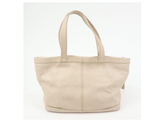 Chloé See by Chloe Leder Tote Bag Handtasche mit Beutel Beige - Ansicht 2