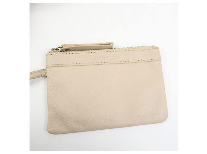 Chloé See by Chloe Leder Tote Bag Handtasche mit Beutel Beige - Ansicht 21