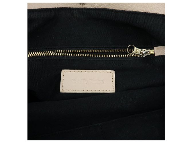 Chloé See by Chloe Leder Tote Bag Handtasche mit Beutel Beige - Ansicht 24
