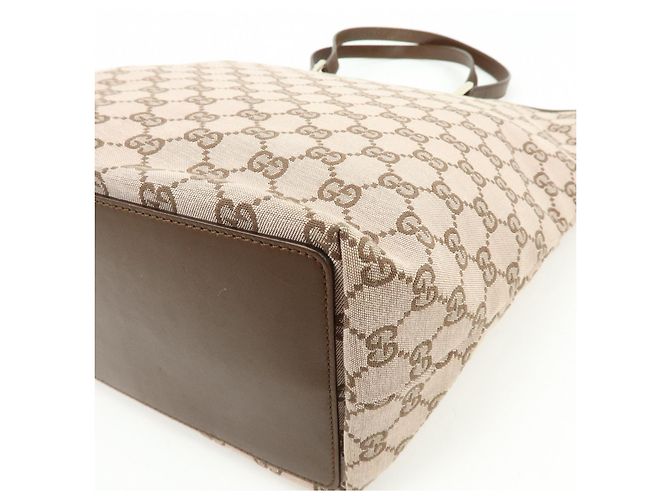 Borsa Tote e Borsa a Mano GUCCI GG Monogram Canvas Leather Brown 002.1098 - vista 12