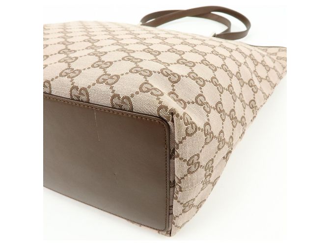 Borsa Tote e Borsa a Mano GUCCI GG Monogram Canvas Leather Brown 002.1098 - vista 14