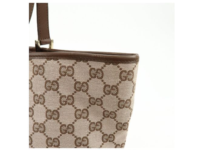 Borsa Tote e Borsa a Mano GUCCI GG Monogram Canvas Leather Brown 002.1098 - vista 16