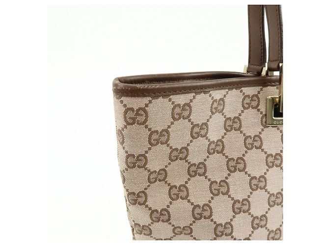 Borsa Tote e Borsa a Mano GUCCI GG Monogram Canvas Leather Brown 002.1098 - vista 17