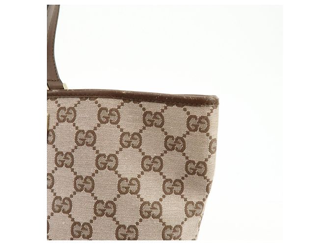 Borsa Tote e Borsa a Mano GUCCI GG Monogram Canvas Leather Brown 002.1098 - vista 18