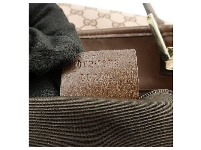 Borsa Tote e Borsa a Mano GUCCI GG Monogram Canvas Leather Brown 002.1098 - vista 22