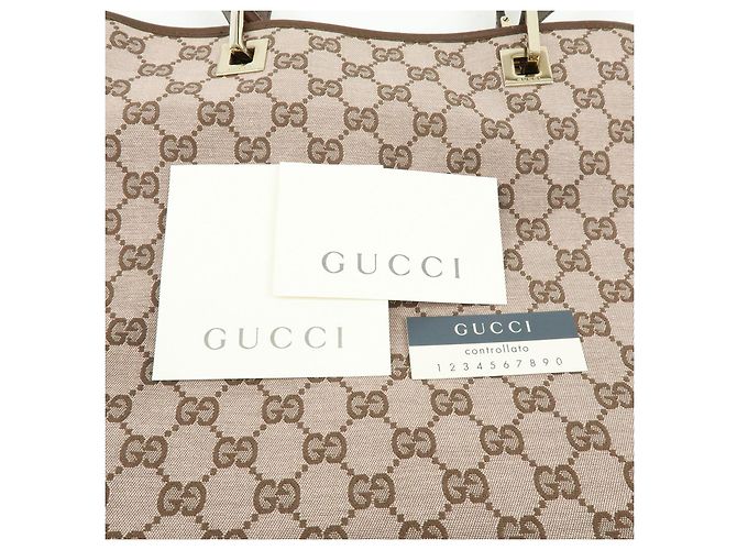 Borsa Tote e Borsa a Mano GUCCI GG Monogram Canvas Leather Brown 002.1098 - vista 23
