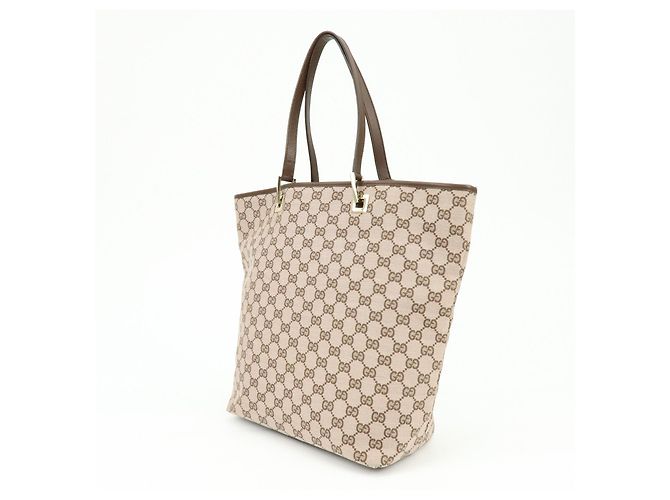 Borsa Tote e Borsa a Mano GUCCI GG Monogram Canvas Leather Brown 002.1098 - vista 3