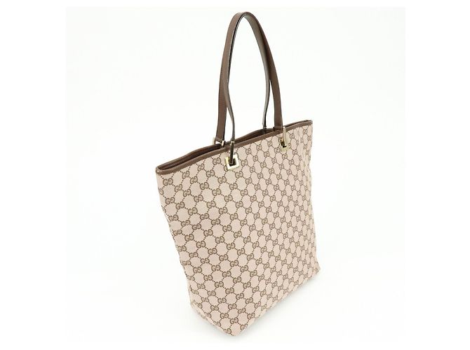 Borsa Tote e Borsa a Mano GUCCI GG Monogram Canvas Leather Brown 002.1098 - vista 4