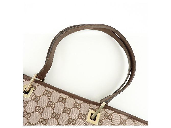 Borsa Tote e Borsa a Mano GUCCI GG Monogram Canvas Leather Brown 002.1098 - vista 6