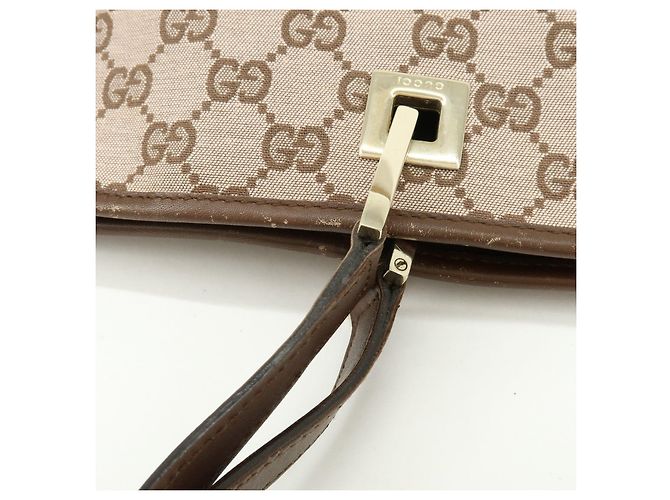 Borsa Tote e Borsa a Mano GUCCI GG Monogram Canvas Leather Brown 002.1098 - vista 9