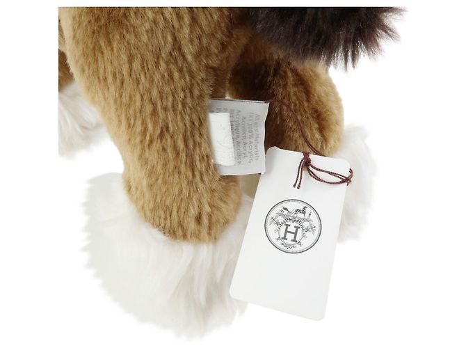 Hermès HERMES Hermy PPM Peluche Cheval Petit Marron Orange - vue 12
