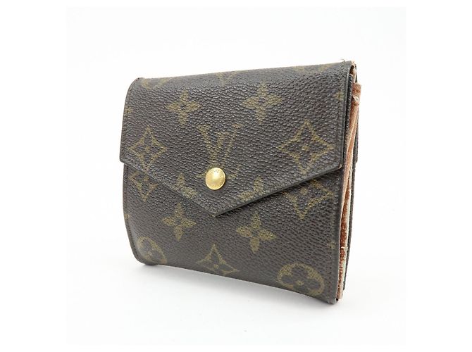 Autre Marque Louis Vuitton Monogram Set de 2 Billeteras Bi-fold Brown M61667 M61660 - vista 3