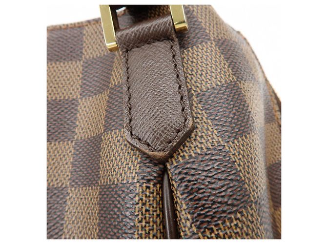 Borsa Louis Vuitton Damier Canvas Belem PM Marrone N51173 - vista 10