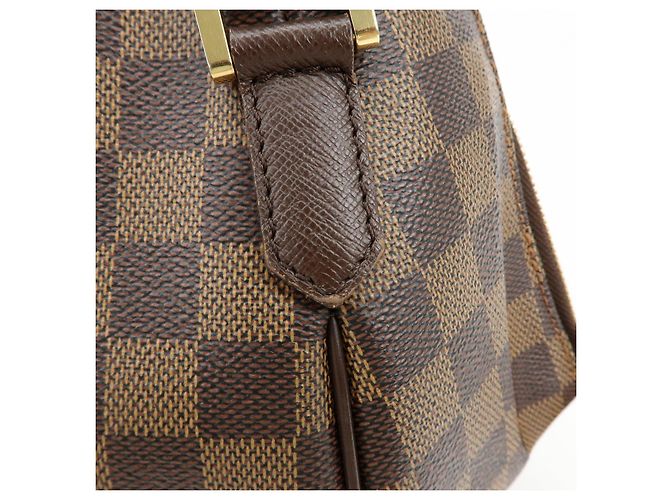 Borsa Louis Vuitton Damier Canvas Belem PM Marrone N51173 - vista 11