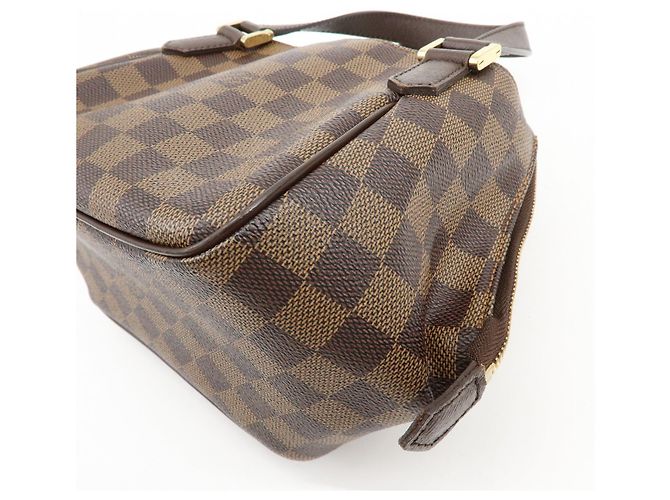 Borsa Louis Vuitton Damier Canvas Belem PM Marrone N51173 - vista 15