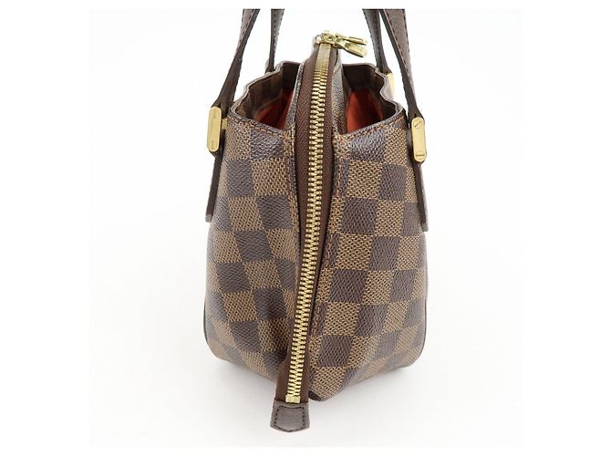 Borsa Louis Vuitton Damier Canvas Belem PM Marrone N51173 - vista 16